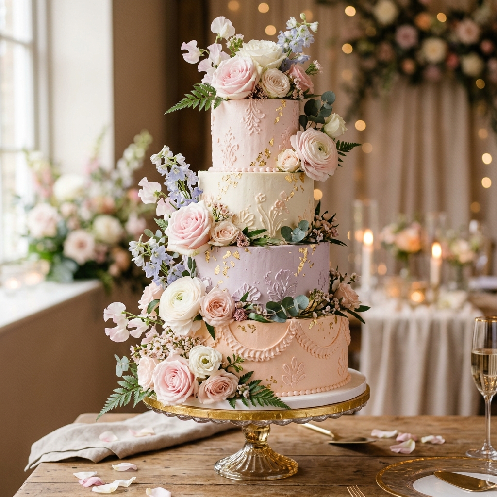 Luxury wedding cake by Cakes by Lalae